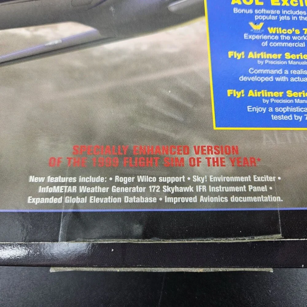 Fly 2K Flight Simulator Special Edition PC 4 CD Disc Airplane Manual Reference